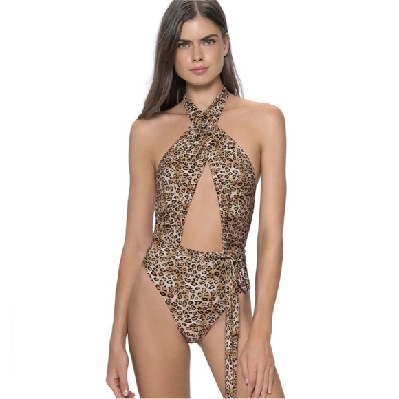 PQ Alex One Piece in Leopard Print NWT - Picture 2 of 6